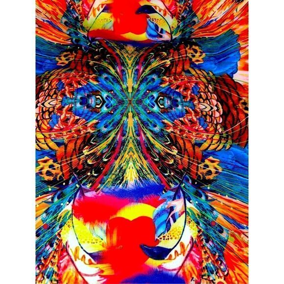 Bright Feather Print Bathing Suit NEW - Picture 8 of 13